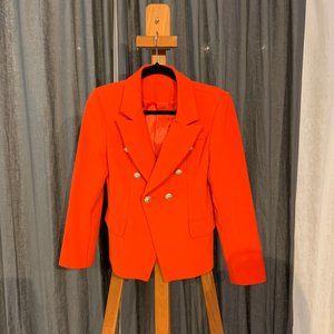 ZCrave Double-Breasted Blazer, Red, M